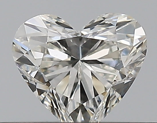 0.3 Carat Heart Natural Diamond with  Cut Diamond in 14KT  view 1
