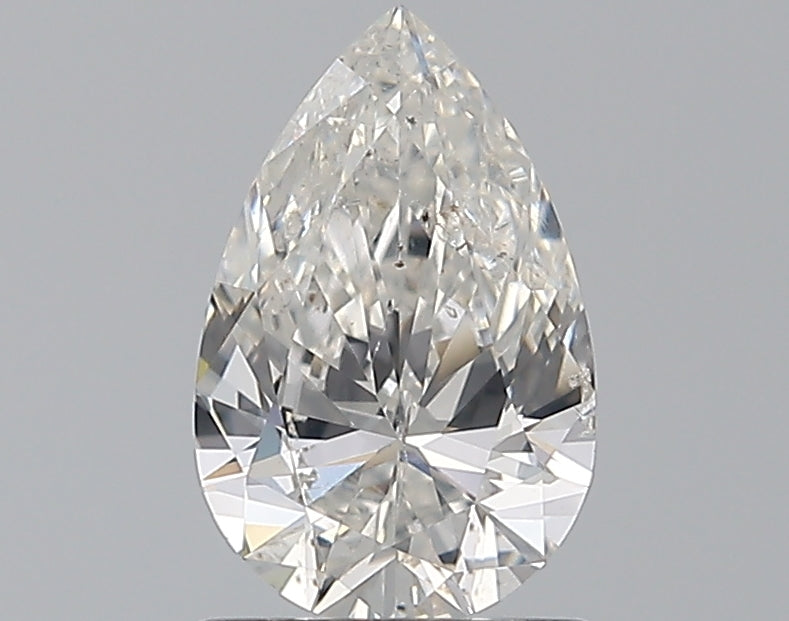 1.0 Carat Pear Natural Diamond with  Cut Diamond in 14KT  view 1
