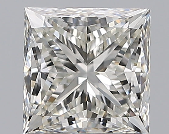 1.01 Carat Princess Natural Diamond with  Cut Diamond in 14KT  view 1

