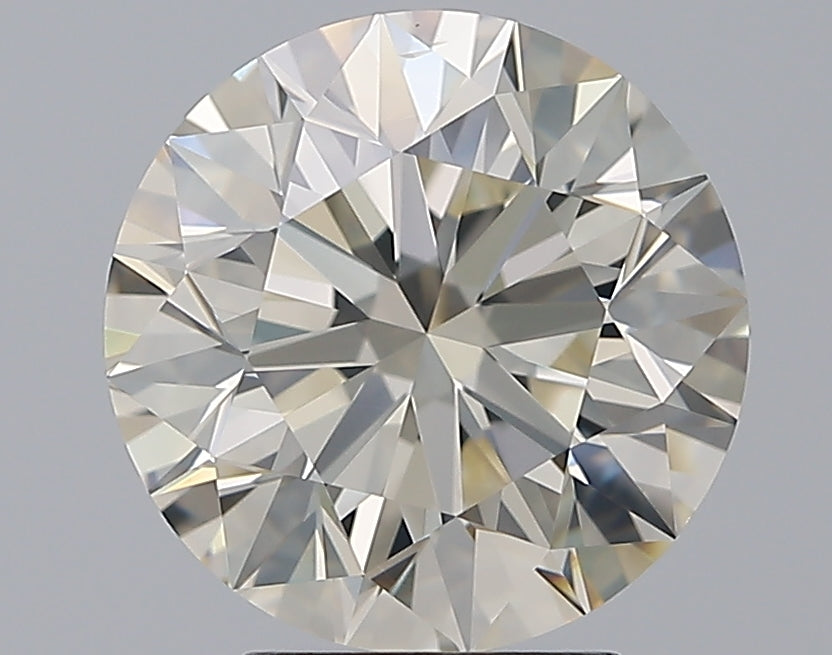 4.01 Carat Round Natural Diamond with  Cut Diamond in 14KT  view 1
