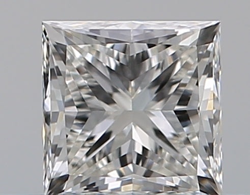0.32 Carat Princess Natural Diamond with  Cut Diamond in 14KT  view 1
