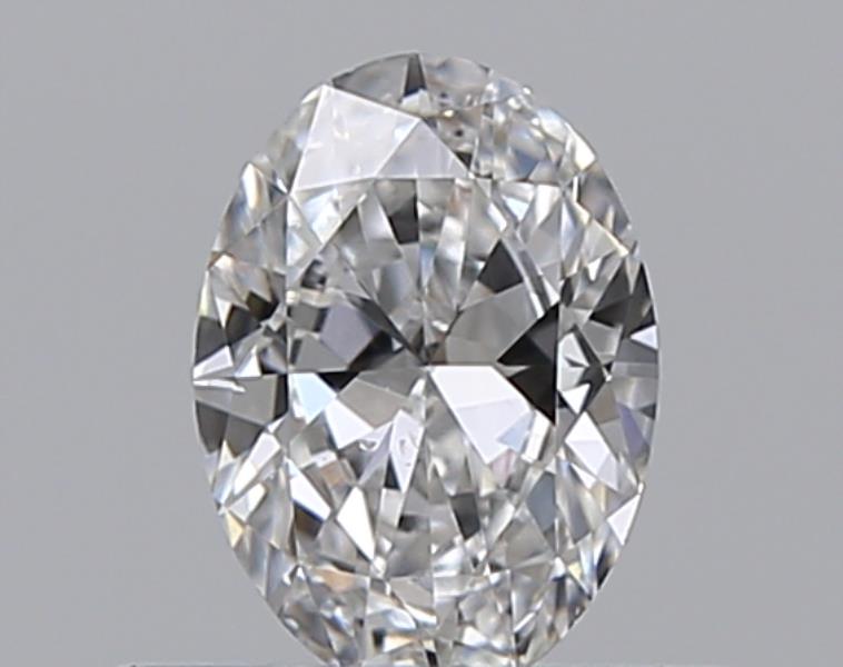 0.3 Carat Oval Natural Diamond with  Cut Diamond in 14KT  view 1

