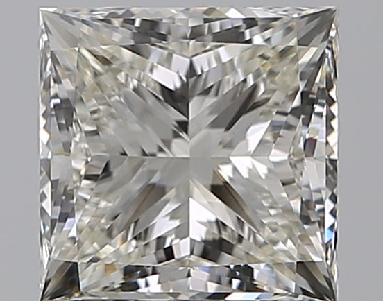 1.79 Carat Princess Natural Diamond with  Cut Diamond in 14KT  view 1
