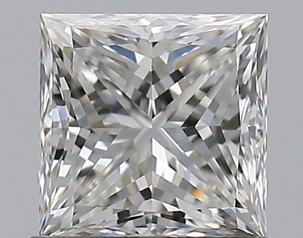 1.01 Carat Princess Natural Diamond with  Cut Diamond in 14KT  view 1
