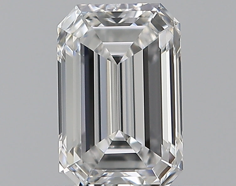 0.7 Carat Emerald Natural Diamond with  Cut Diamond in 14KT  view 1
