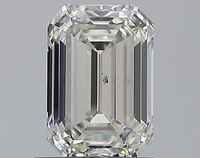 1.21 Carat Emerald Natural Diamond with  Cut Diamond in 14KT  view 1
