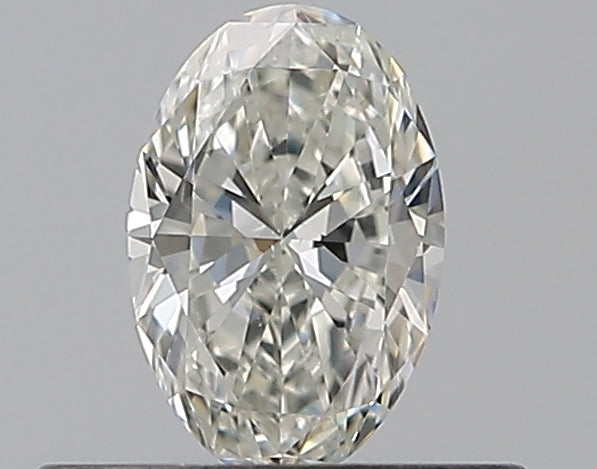 0.32 Carat Oval Natural Diamond with  Cut Diamond in 14KT  view 1
