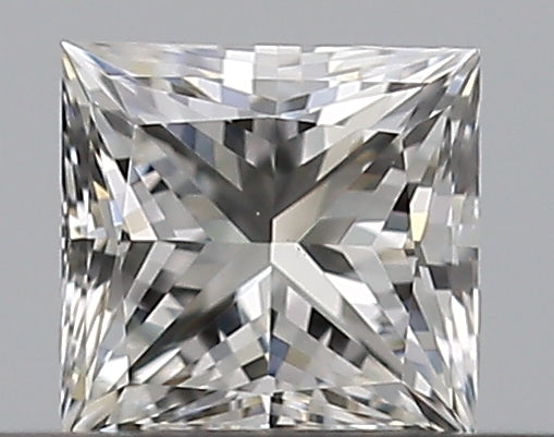 0.3 Carat Princess Natural Diamond with  Cut Diamond in 14KT  view 1
