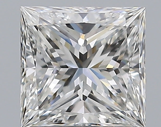 1.5 Carat Princess Natural Diamond with  Cut Diamond in 14KT  view 1

