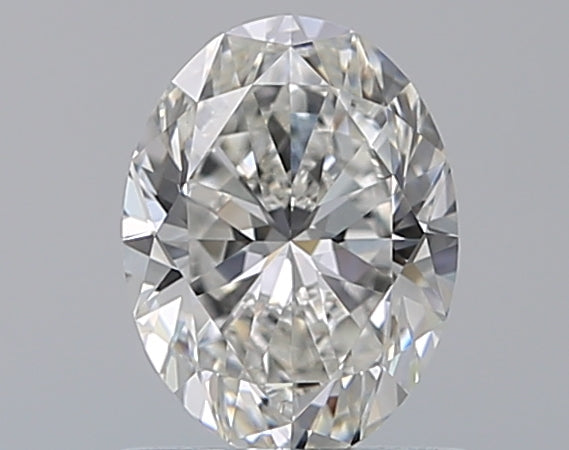 0.96 Carat Oval Natural Diamond with  Cut Diamond in 14KT  view 1
