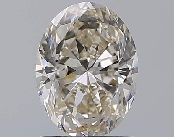 1.51 Carat Oval Natural Diamond with  Cut Diamond in 14KT  view 1
