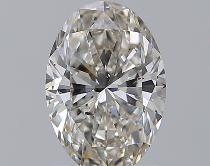 1.01 Carat Oval Natural Diamond with  Cut Diamond in 14KT  view 1
