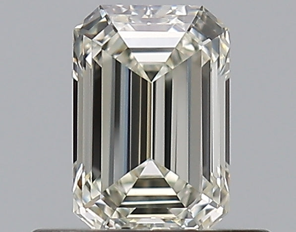 0.52 Carat Emerald Natural Diamond with  Cut Diamond in 14KT  view 1
