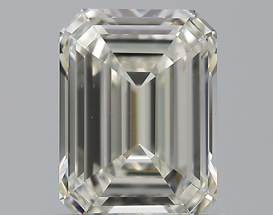 1.0 Carat Emerald Natural Diamond with  Cut Diamond in 14KT  view 1
