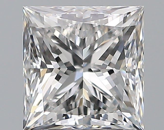 1.5 Carat Princess Natural Diamond with  Cut Diamond in 14KT  view 1
