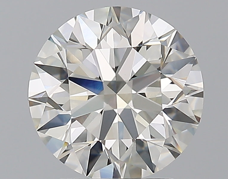 2.6 Carat Round Natural Diamond with  Cut Diamond in 14KT  view 1
