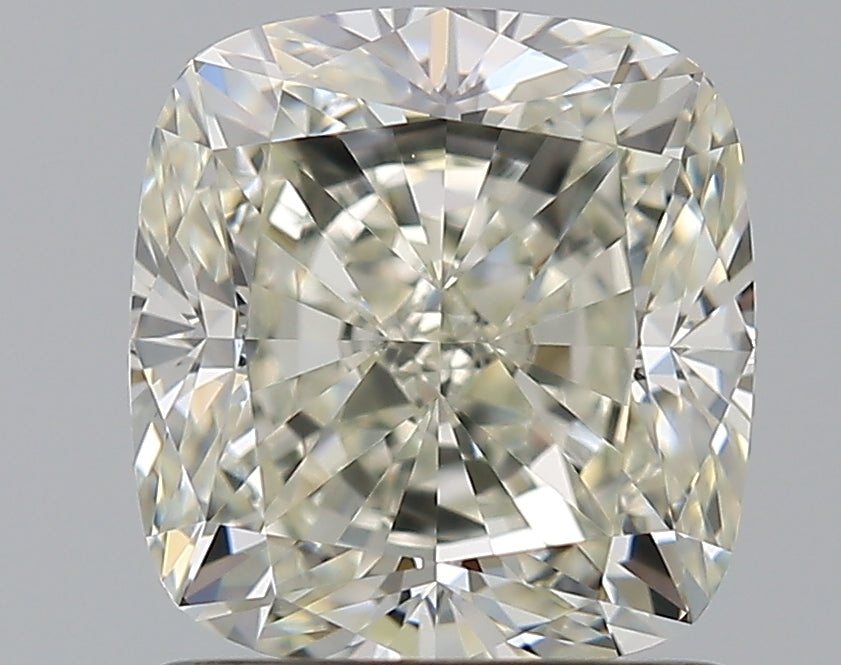1.7 Carat Cushion Natural Diamond with  Cut Diamond in 14KT  view 1
