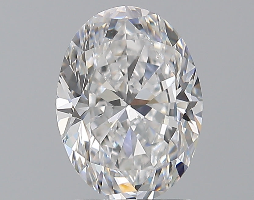 2.2 Carat Oval Natural Diamond with  Cut Diamond in 14KT  view 1
