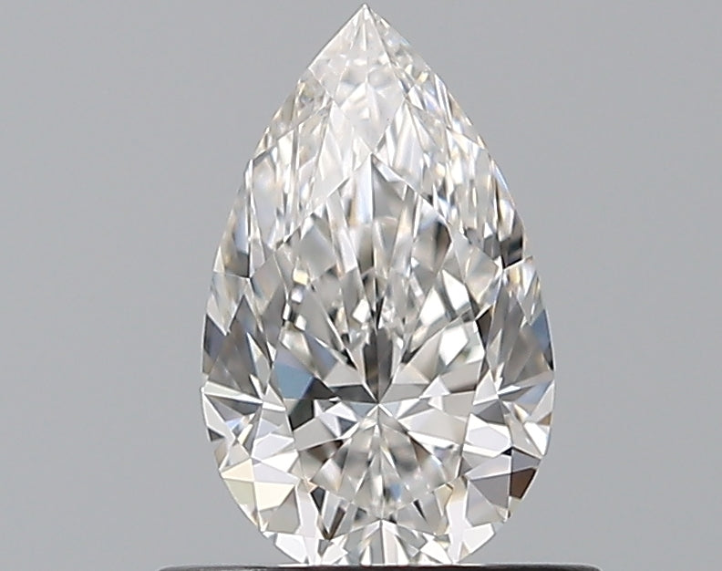0.6 Carat Pear Natural Diamond with  Cut Diamond in 14KT  view 1
