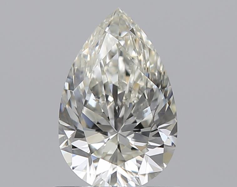 0.72 Carat Pear Natural Diamond with  Cut Diamond in 14KT  view 1
