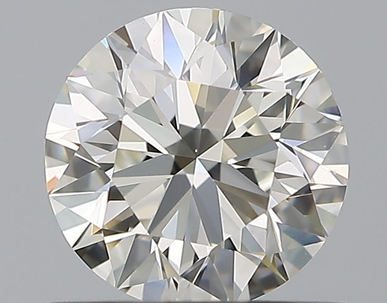 0.76 Carat Round Natural Diamond with  Cut Diamond in 14KT  view 1
