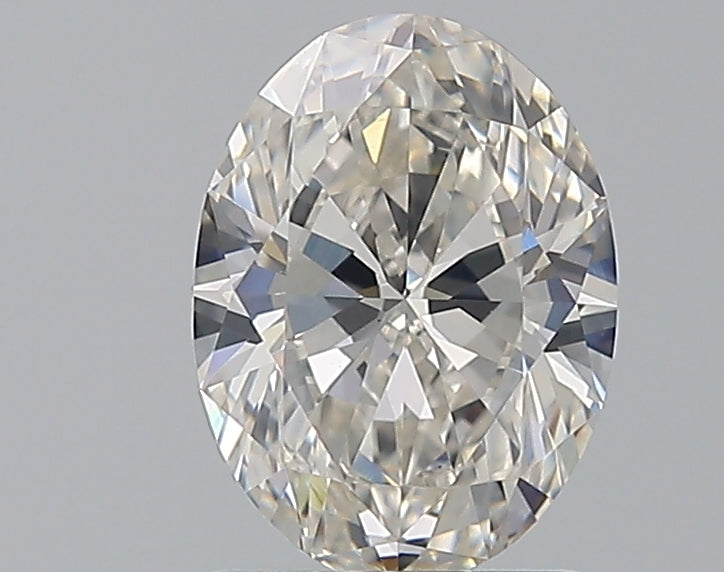 1.5 Carat Oval Natural Diamond with  Cut Diamond in 14KT  view 1
