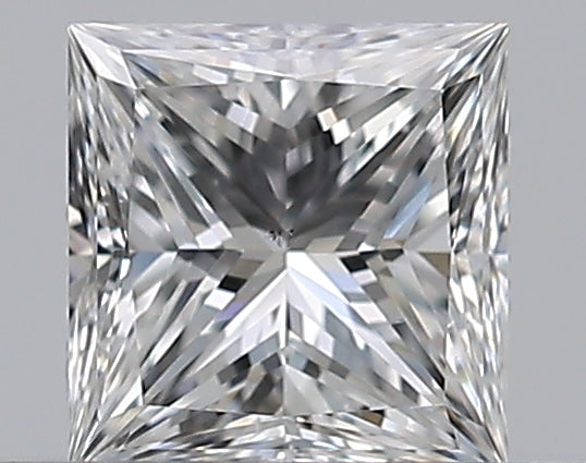 0.35 Carat Princess Natural Diamond with  Cut Diamond in 14KT  view 1
