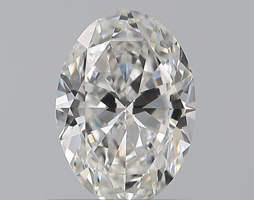 0.6 Carat Oval Natural Diamond with  Cut Diamond in 14KT  view 1
