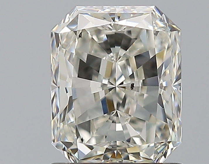 1.51 Carat Radiant Natural Diamond with  Cut Diamond in 14KT  view 1
