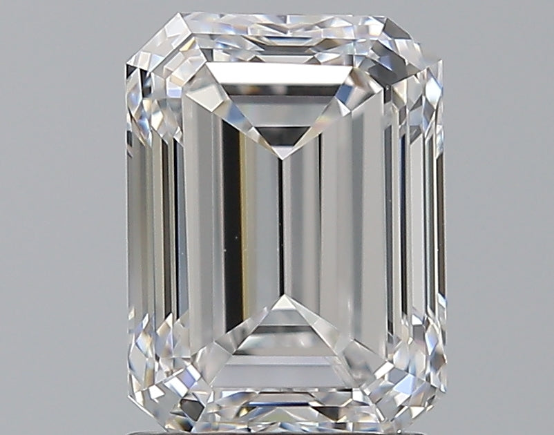 2.01 Carat Emerald Natural Diamond with  Cut Diamond in 14KT  view 1
