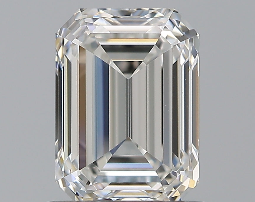 1.0 Carat Emerald Natural Diamond with  Cut Diamond in 14KT  view 1
