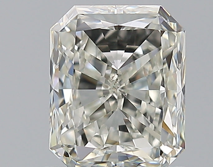 1.29 Carat Radiant Natural Diamond with  Cut Diamond in 14KT  view 1
