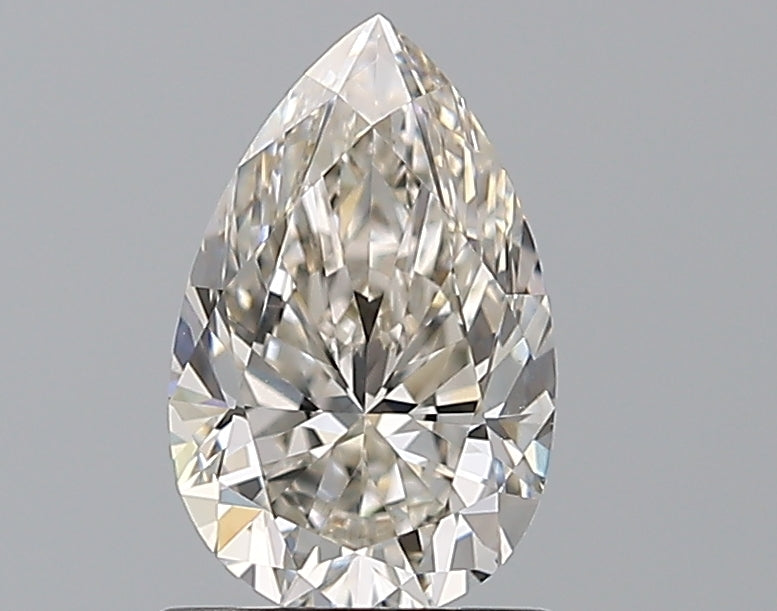 1.2 Carat Pear Natural Diamond with  Cut Diamond in 14KT  view 1
