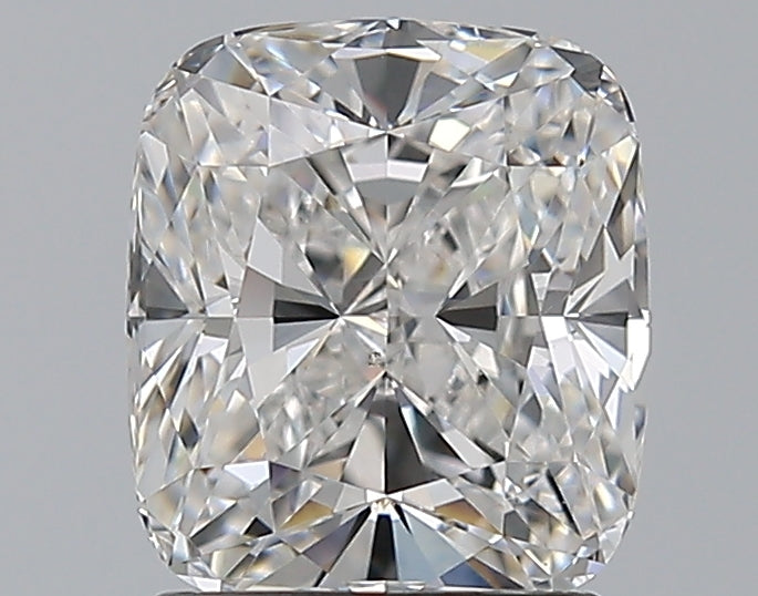 2.0 Carat Cushion Natural Diamond with  Cut Diamond in 14KT  view 1
