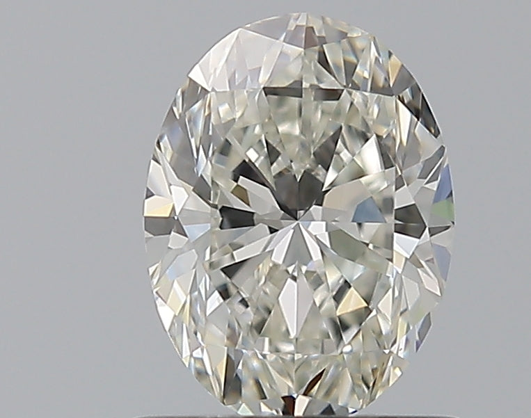 0.91 Carat Oval Natural Diamond with  Cut Diamond in 14KT  view 1
