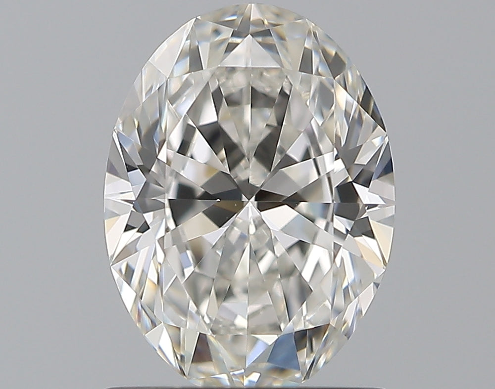 1.2 Carat Oval Natural Diamond with  Cut Diamond in 14KT  view 1
