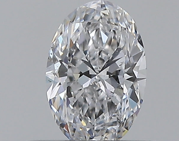 0.3 Carat Oval Natural Diamond with  Cut Diamond in 14KT  view 1
