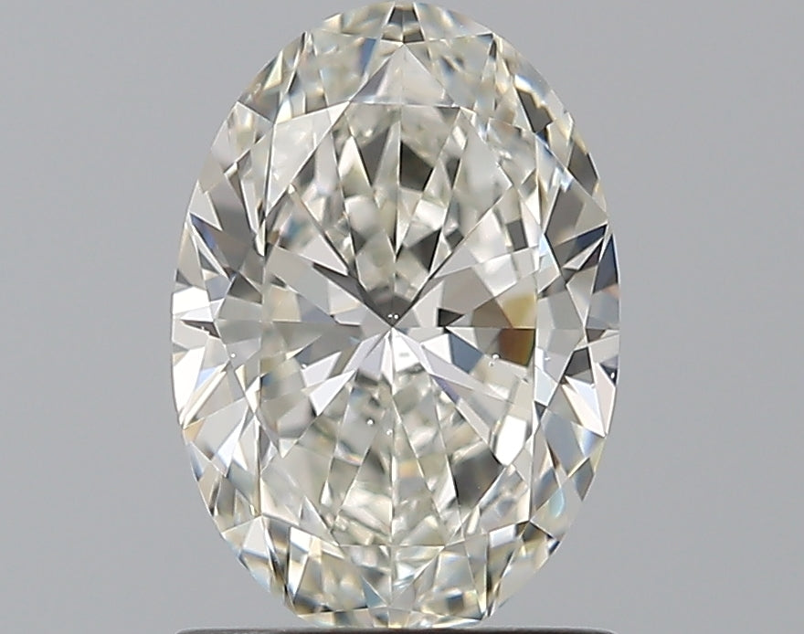 1.2 Carat Oval Natural Diamond with  Cut Diamond in 14KT  view 1
