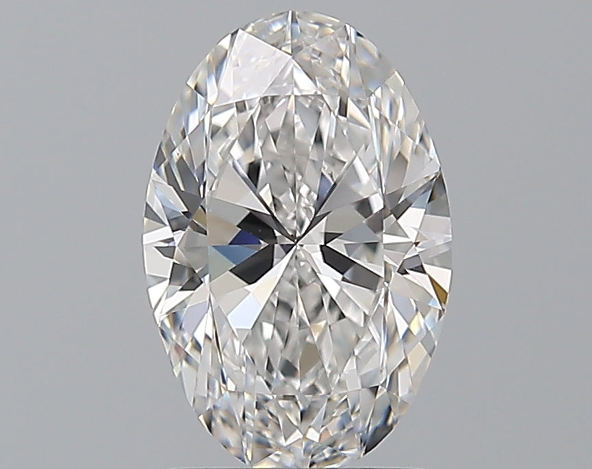 1.9 Carat Oval Natural Diamond with  Cut Diamond in 14KT  view 1
