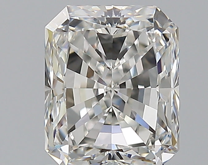 1.29 Carat Radiant Natural Diamond with  Cut Diamond in 14KT  view 1
