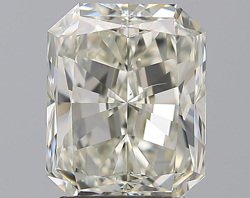 2.5 Carat Radiant Natural Diamond with  Cut Diamond in 14KT  view 1
