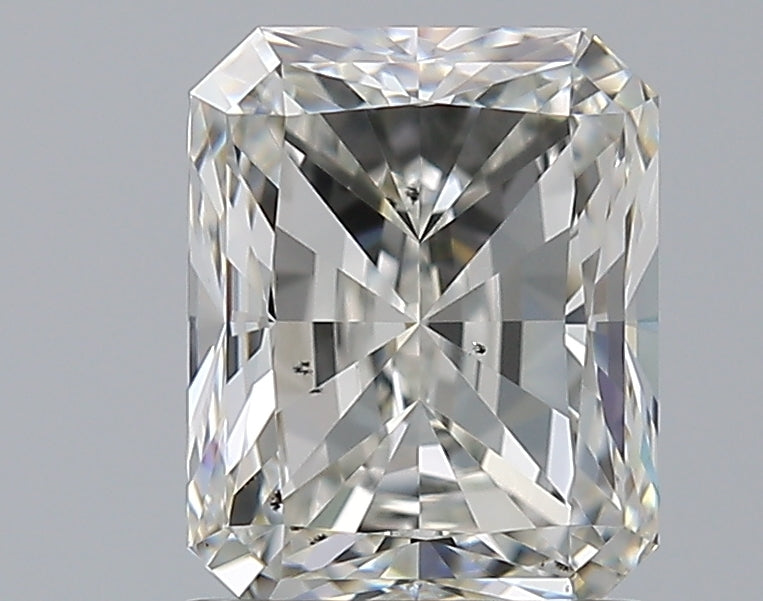 1.7 Carat Radiant Natural Diamond with  Cut Diamond in 14KT  view 1
