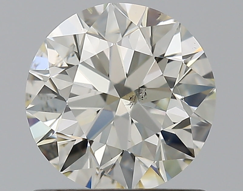 0.96 Carat Round Natural Diamond with  Cut Diamond in 14KT  view 1
