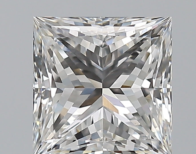 1.29 Carat Princess Natural Diamond with  Cut Diamond in 14KT  view 1
