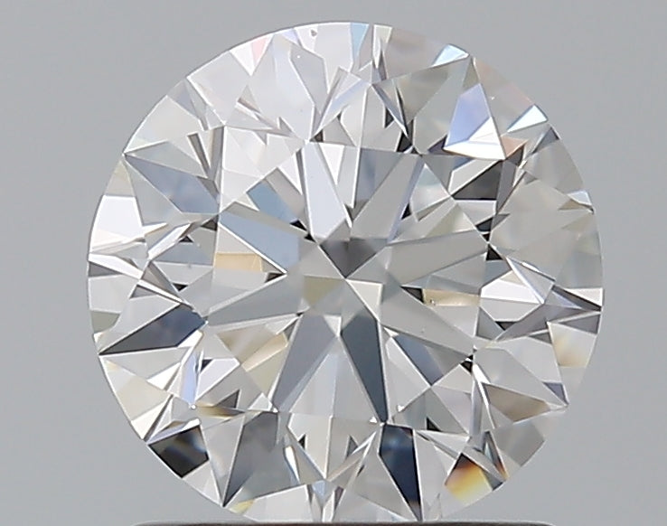 1.3 Carat Round Natural Diamond with  Cut Diamond in 14KT  view 1
