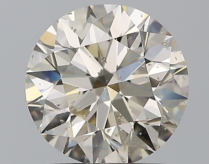1.66 Carat Round Natural Diamond with  Cut Diamond in 14KT  view 1

