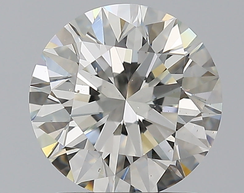 1.72 Carat Round Natural Diamond with  Cut Diamond in 14KT  view 1
