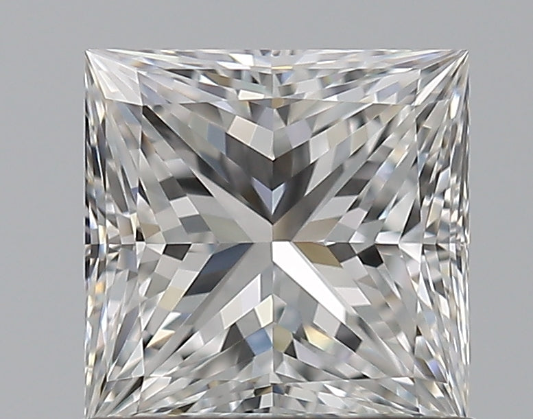 1.0 Carat Princess Natural Diamond with  Cut Diamond in 14KT  view 1
