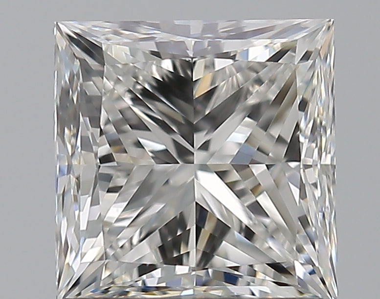 1.29 Carat Princess Natural Diamond with  Cut Diamond in 14KT  view 1
