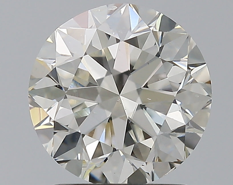1.8 Carat Round Natural Diamond with  Cut Diamond in 14KT  view 1
